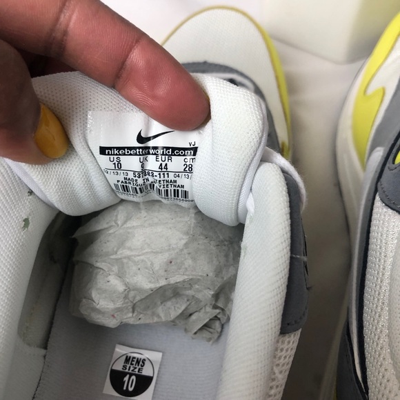 Nike air max 1 essential cool grey yellow - Picture 4 of 8